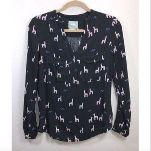 Maeve Anthropologie Llama Rainbow sz 4